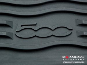 FIAT 500 Floor Mats - All Weather - Mopar - Front + Rear 